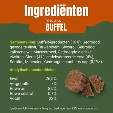 Adventuros buffel superfood ingredienten