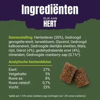 Adventuros hert superfood ingredienten