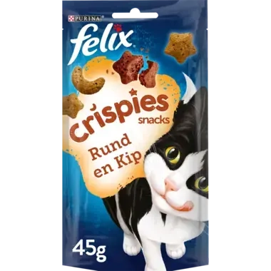 Felix Crispies katten snacks Rund voorzijde