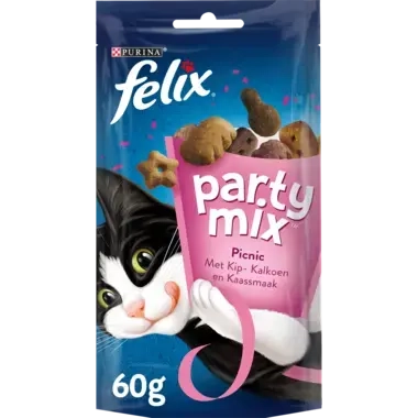Felix Partymix katten snacks Picnic voorzijde