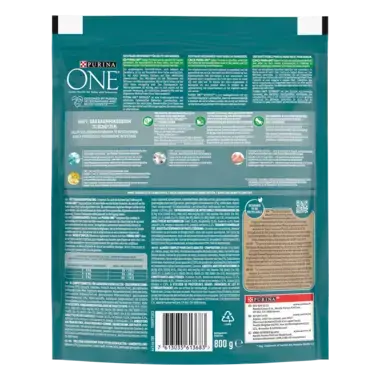 Purina One kattenvoer adult indoor kalkoen achterzijde