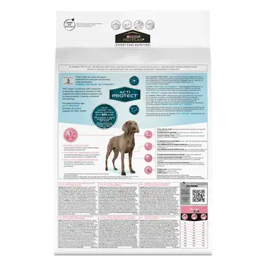 PRO PLAN EXPERT CARE Derma Care Zalm hondenvoer Achterkant