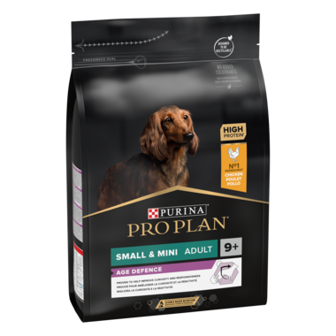 Front PURINA® PRO PLAN® Small & Mini Adult 9+ Age Defence 