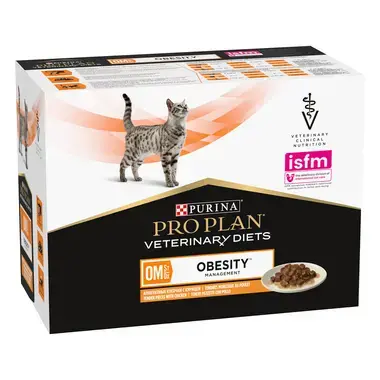 PPVD OM St/Ox Obesity Management natvoer kip kattenvoer Voorzijde