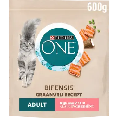 PURINA ONE® Graanvrij Adult Rijk aan Zalm kattenvoer