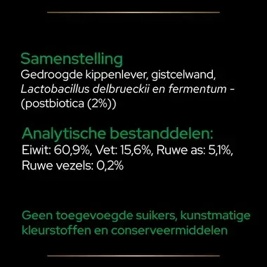 PRO PLAN® Cat Natural Defences supplement poeder samenstelling