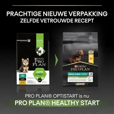Pro Plan Small & Mini Healthy Start Before After