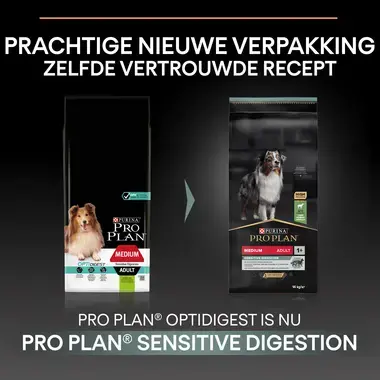 Before PURINA® PRO PLAN® Medium Adult Sensitive Digestion
