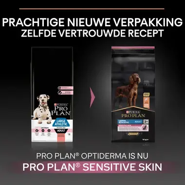 Before PURINA® PRO PLAN® Large Athletic Adult Sensitive Skin