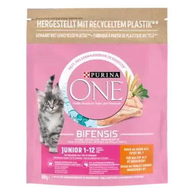 Purina One kattenvoer junior kip voorzijde