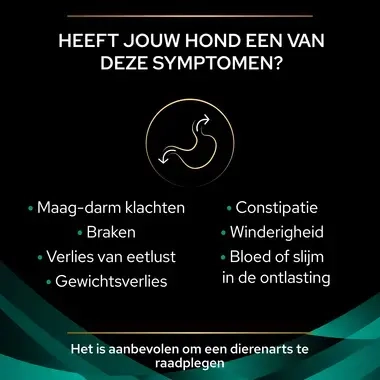 PRO PLAN VETERINARY DIETS EN Gastrointestinal Natvoer hond symptomen