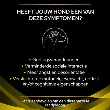 PRO PLAN NC Neurocare hondenvoer symptomen