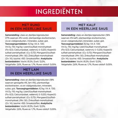 GOURMET™ Mon Petit Intense met Rund, Kalf, Lam kattenvoer nat