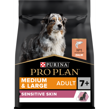 MHI PRO PLAN® M&L hondenvoer Adult 7+ Sensitive