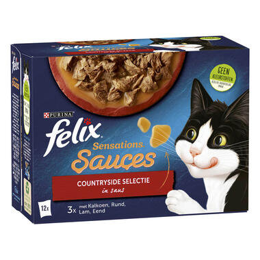 Felix kattenvoer Sensations Saus countryside Selectie voorzijde