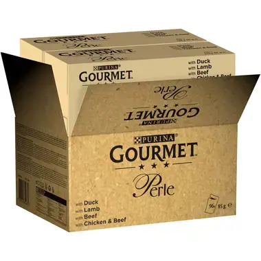 Gourmet Perle kattenvoer mini filets eend lam kip saus