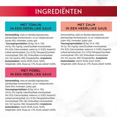 GOURMET™ Mon Petit Intense Vis Selectie (Tonijn, Zalm, Forel) kattenvoer nat