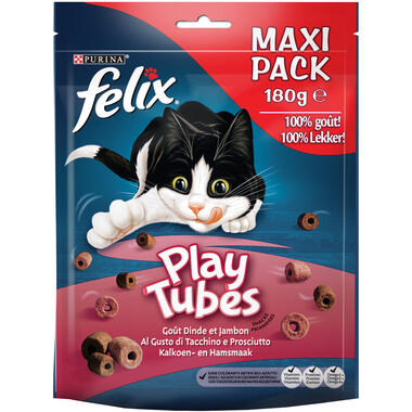 FELIX® Play Tubes met Kalkoen- & Hamsmaak kattensnacks