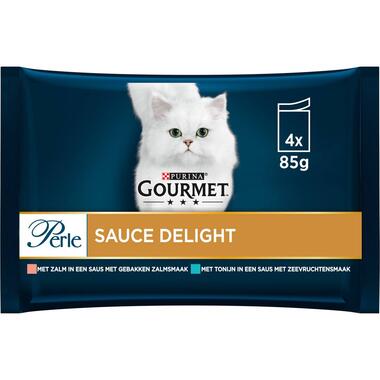 GOURMET™ Perle Sauce Delight met Zalm, Tonijn kattenvoer nat