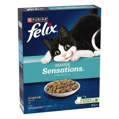 FELIX® Seaside Sensations met Zalm en Groenten kattenvoer