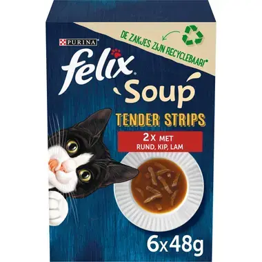 FELIX® Soup Filets Farm Selectie kattenvoer nat