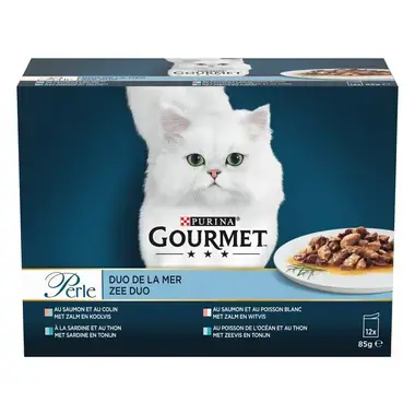 GOURMET™ Perle Duo Mini Filets in saus kattenvoer nat