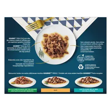 GOURMET™ Perle Duo Mini Filets in saus kattenvoer nat