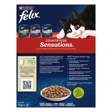 FELIX® Countryside Sensations met Rund, Kip en Groenten kattenvoer
