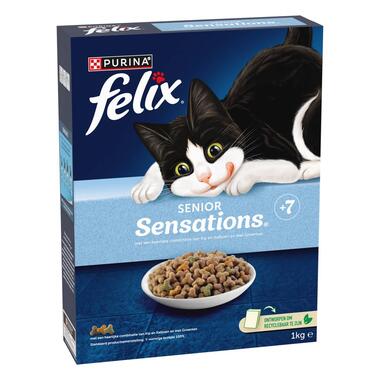 FELIX® Senior Sensations met Kip en Groenten kattenvoer