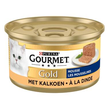 GOURMET™ Gold Mousse met Kalkoen kattenvoer nat