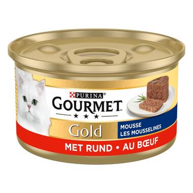 GOURMET™ Gold Mousse met Rund kattenvoer nat
