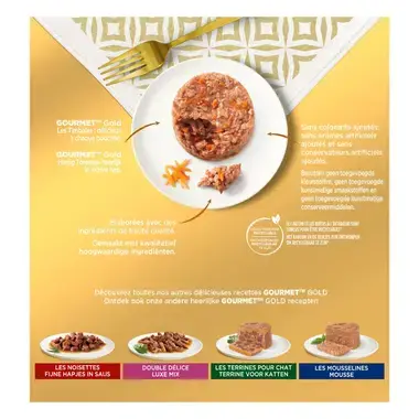 GOURMET™ Gold Hartig Torentje Mix van Vlees & Groenten kattenvoer nat