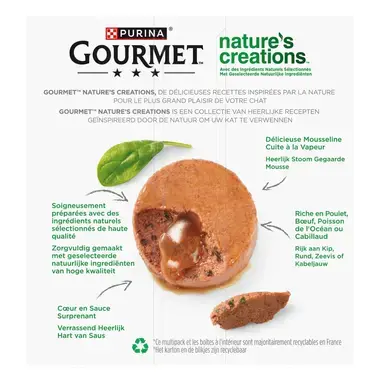 GOURMET™ Nature's Creations Mousse met Hart van Saus Rijk aan Rund
