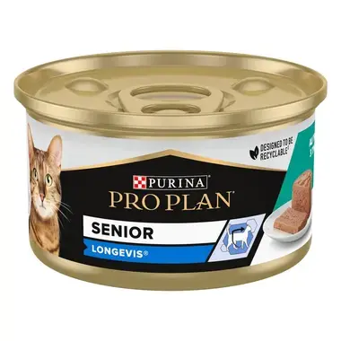 PURINA® PRO PLAN® Senior Kat 7+ Mousse Rijk aan Tonijn natvoer