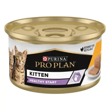 PURINA® PRO PLAN® Kitten Mousse Rijk aan Kip natvoer