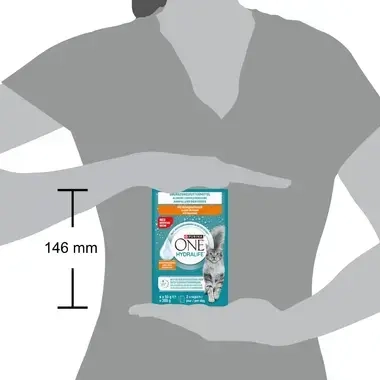 PURINA® ONE® HYDRALIFE® Aanvullend diervoeder voor Volwassen katten met Kipsmaak
