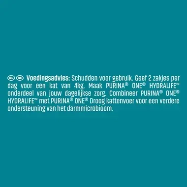 PURINA® ONE® HYDRALIFE® Aanvullend diervoeder voor Volwassen katten met Kipsmaak