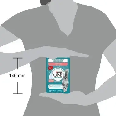 PURINA® ONE® HYDRALIFE® Aanvullend diervoeder voor Volwassen katten met Zalmsmaak