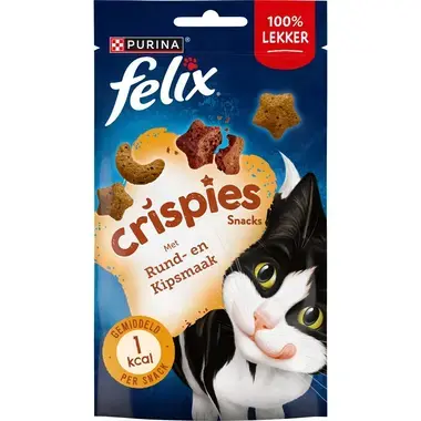 Felix Crispies katten snacks Rund voorzijde
