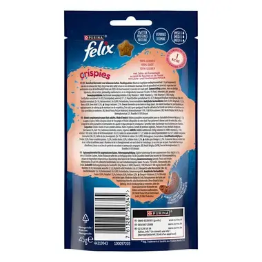 FELIX® Crispies met Zalm- & Forelsmaak kattensnacks
