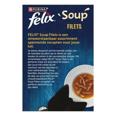 FELIX® Soup Filets Vis Selectie kattenvoer nat