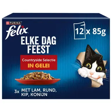 FELIX® Elke Dag Feest Countryside Recyclebaar kattenvoer nat