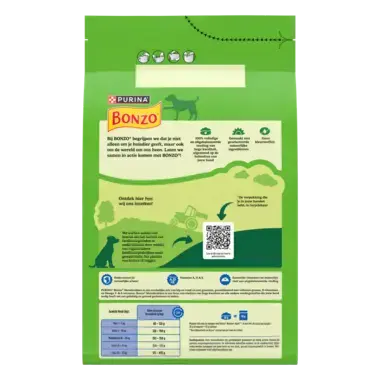 BONZO® Adult Menubrokken met Rund, Kip en Groenten hondenvoer