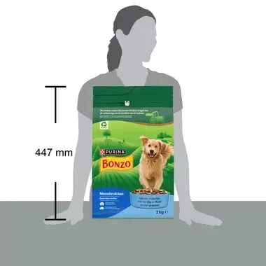 BONZO® Adult Menubrokken met Rund, Kip en Groenten hondenvoer