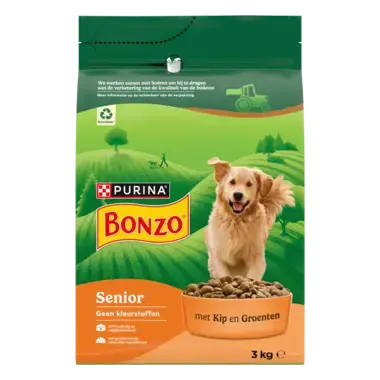 BONZO® Senior met Kip en Groenten hondenvoer