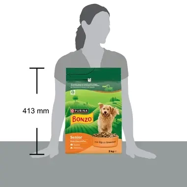 BONZO® Senior met Kip en Groenten hondenvoer