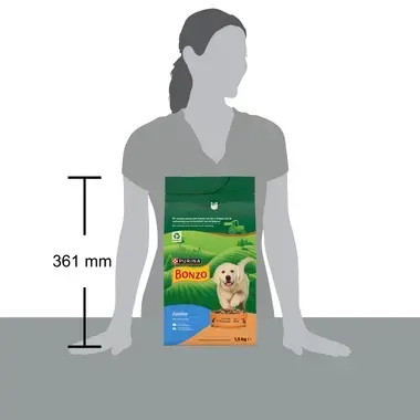 BONZO® Junior met Kip, Groenten en Melk hondenvoer