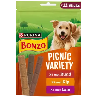 BONZO® Picnic Variety met Kip, met Rund, met Lam hondensnacks