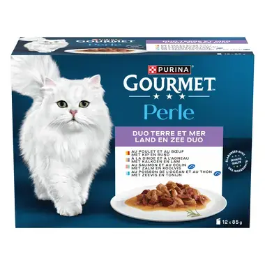 GOURMET™ Perle Land en Zee Duo kattenvoer nat