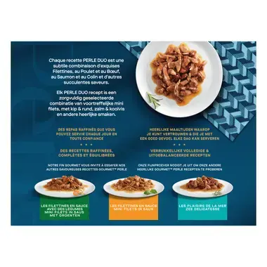 GOURMET™ Perle Land en Zee Duo kattenvoer nat
